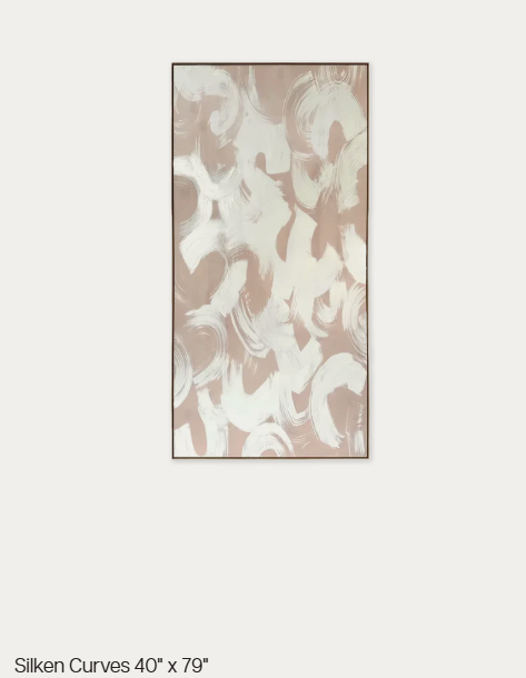 Silken Curves 40 x 79 art piece