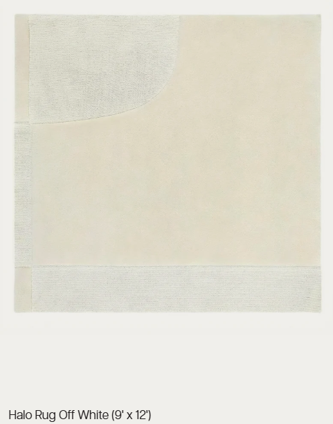 Halo Rug Off White 9' x 12'