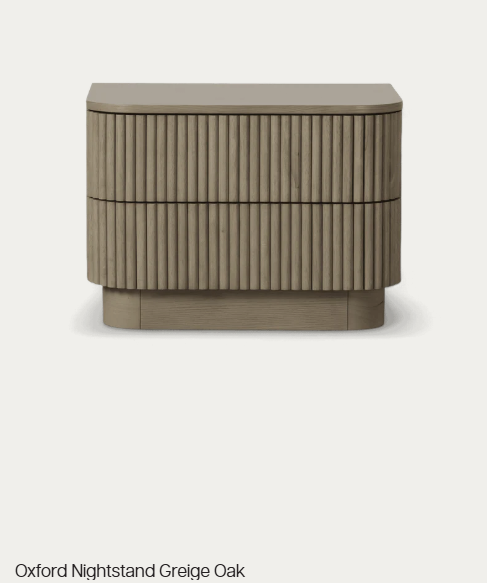 Oxford Nightstand Greige Oak