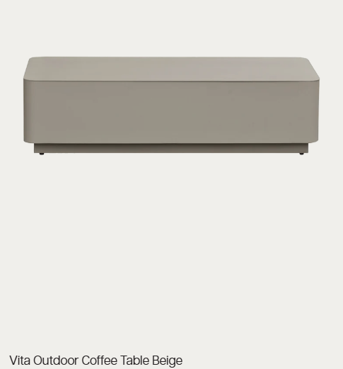Vita Outdoor Coffee Table Beige