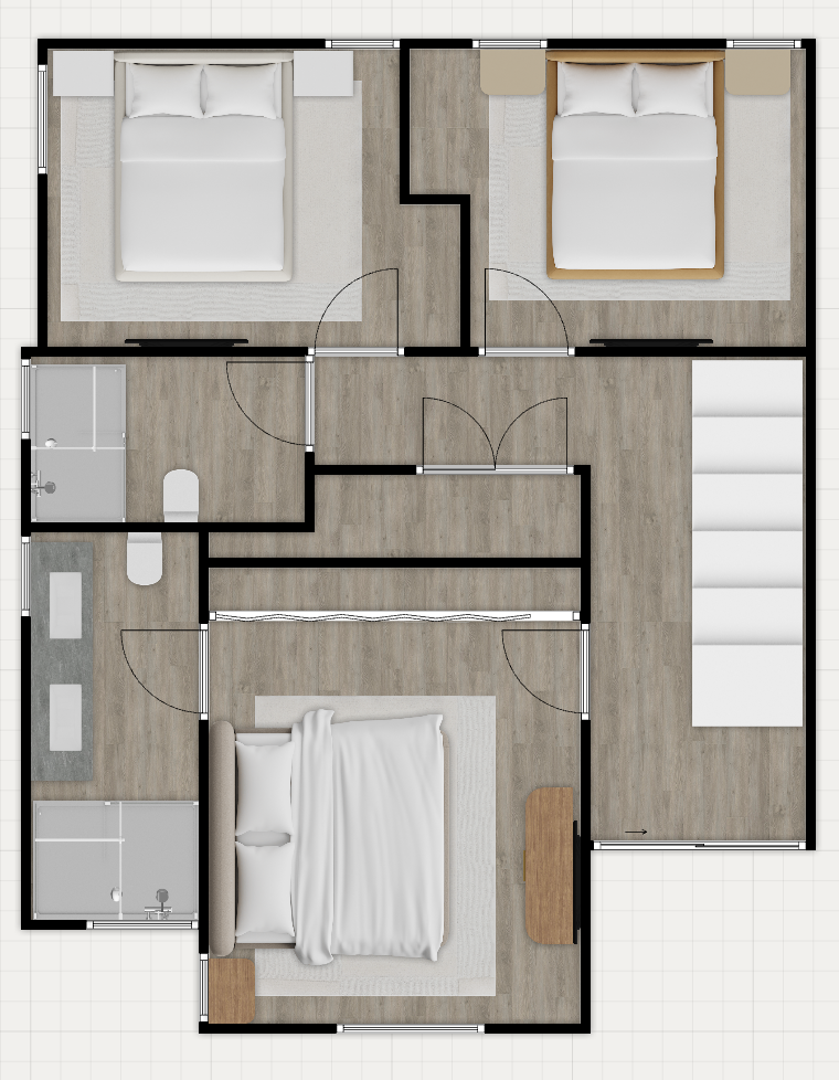 ABAYTA — Bedroom Level Plan