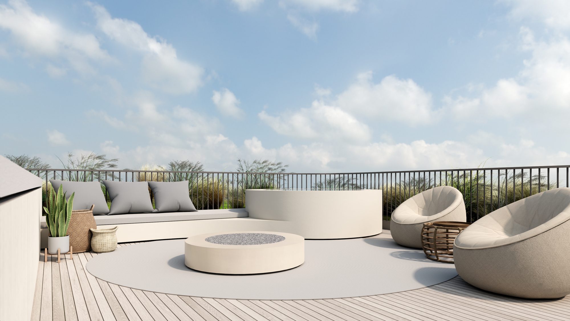 Rooftop jacuzzi